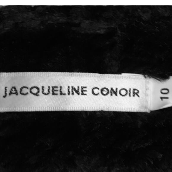 Jacqueline Conoir Wool Designer Coat Women's Sz 10 Modern Chic Jackie O Full Zip - Picture 5 of 10